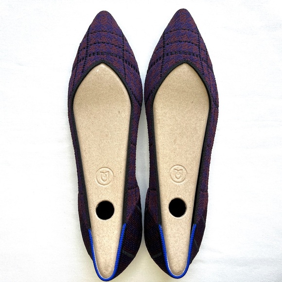 ROTHY’S: “The Point” in Cranberry Plaid, Size 9.5 NIB - Picture 13 of 14